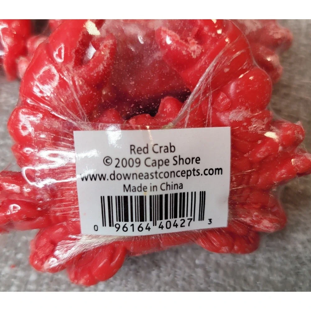 Cape Shore Lot of 11 Small‎ Red Crab Individually Wrapped Soap - NEW OLD STOCK